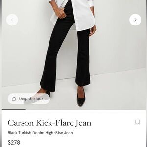 Veronica Beard Carson - Black Kick-Flare Jeans Sz 26